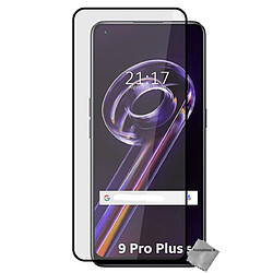 Htdmobiles Verre trempe pour Realme 9 Pro+ Plus 5G / Realme 9 4G - film de protection incurve integral - NOIR 