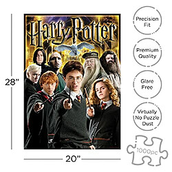 AQUARIUS Harry Potter Puzzle character collage (Puzzle 1000 piAces) - Marchandises et objets de collection Harry Potter sous licence officielle - Sans Ablouissement - Ajustement prAcis -20x28in