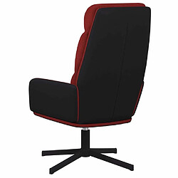 Acheter vidaXL Chaise de relaxation Rouge bordeaux Tissu