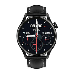 Yonis Montre Connectée Luxe Cuir IP67 Étanche Multisport