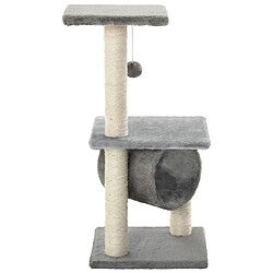 Avis Arbre à chat avec griffoirs,niche pour chat en sisal 65 cm Gris -MN35303