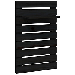 Acheter vidaXL Étagères de chevet murales 2 pcs Noir Bois de pin massif