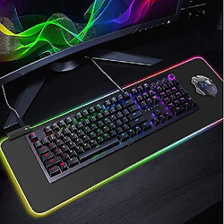 Avis Universal Pad de souris de jeu, 15 modes lumineux LED Soft Extra Extold Large Mousepad