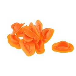 10 bouches en forme de canard orange pour le remplacement de jouets assortis 46x27mm