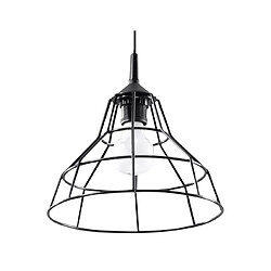 Luminaire Center Suspension ANATA acier noir 1 ampoule Matériau : acier  Coloris : noir  Couleur du câble : noir  Dimensions en Cm : 25 x 25 x max.80  Nombre d'ampoules : 1  Type d'ampoule : E27  Puissance en Watts (W)