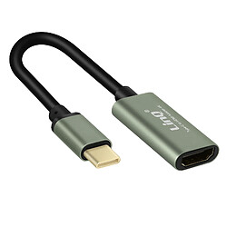 Câble USB-C Vers HDMI Qualité d'image 4K Format compact LinQ - Gris