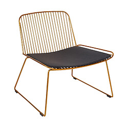 Beliani Chaise de salle à manger Métal Doré SNORUM