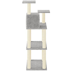 Acheter Arbre à chat avec griffoirs,niche pour chat en sisal Gris clair 119 cm -MN75952