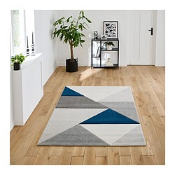 Modern Living Tapis 160x230 cm BLOCK bleu/gris