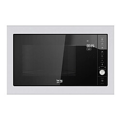 Micro-ondes + grill encastrable 25l 1000w noir/inox - mgb25332bg - BEKO 