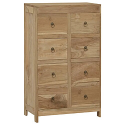 vidaXL Commode 55x30x90 cm Bois massif de teck 