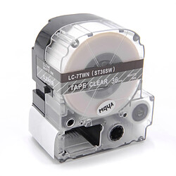 vhbw Cartouche cassette à ruban 36mm pour Epson LW-900P, OK900P comme LC-7TWN, ST36SW.