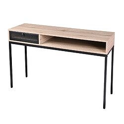 Urban Living Console design industriel Soho - L. 120 x H. 75 cm - Noir