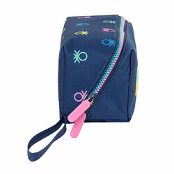 Trousse d'écolier Benetton Cool Blue marine 22 x 10 x 10 cm