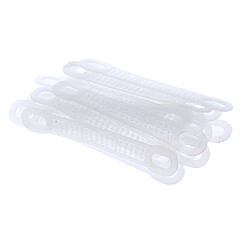 50Pcs Antidérapant Silicone Vêtements Cintre Poignées Vêtements Cintre Bandes Blanc S