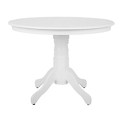 Beliani Table ronde 100 cm blanche AKRON