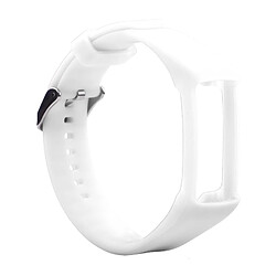 Avis Wewoo Bracelet pour montre connectée Dragonne Sport en silicone POLAR A360 / A370 Blanc