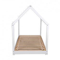 Avis Le Quai Des Affaires Lit cabane PANDA 90x190 + 1 sommier + barrière /Blanc