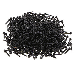 1 paquet de yeux / nez de sécurité en plastique noir pour Toy Doll Craft DIY 4mm 500pcs pas cher