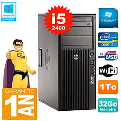 PC HP WorkStation Z210 Tour Core i5-2400 RAM 32Go 1To Graveur DVD Wifi W7 · Occasion 