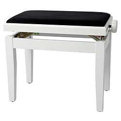 Banquette Piano Deluxe 130.030 Blanc Brillant Gewa