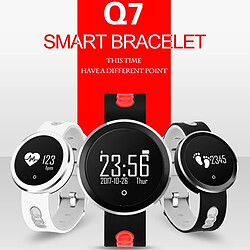 Wewoo Bracelet connecté rouge 0,95 pouces HD OLED écran Bluetooth Smart d'affichage, IP68 imperméable à l'eau, podomètre de / Rappel sédentaire / Moniteur de fréquence cardiaque / de sommeil, Compatible avec Android et iOS Téléphones pas cher