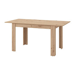 Vente-Unique Table à manger extensible 4 à 6 personnes - Naturel clair - VENOLA pas cher