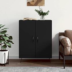 vidaXL Buffet noir 69,5x34x90 cm bois d'ingénierie 