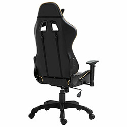 Avis vidaXL Chaise de jeu Doré Similicuir