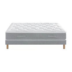 Avis Ensemble Douces Nuits Mary Mousse HR 55kg/m3 + Sommier Base Ferme 180x200 - Double Sommier