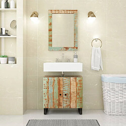 Maison Chic Armoire de Bain | Ensemble de 2 meubles salle de bain bois massif récupéré -GKD43086