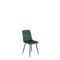 Vivaldi Chaise ROBIN Vert Velours