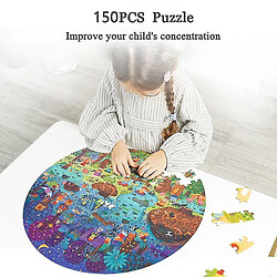 Acheter Universal Puzzle jouets éducatifs dessinés à la main puzzle board style rond boîte ronde ensemble enfant cadeau puzzle