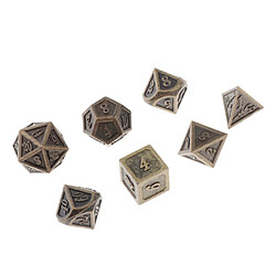 Avis 14 Dés Polyédriques PCS Métal Multi-faces Pour échelles De Dragon DnD Pathfinder RPG Dés (contient D20 D12 D10 D8 D6 D4)