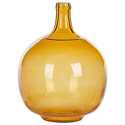 Beliani Verre Vase décoratif 34 cm Orange GOSHT