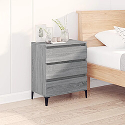 Maison Chic Buffet,Meuble de Rangement,commode pour salon,Cuisine Sonoma gris 60x35x70 cm Bois d'ingénierie -MN89632