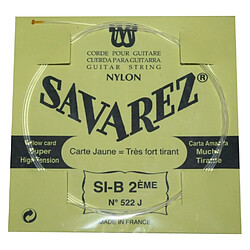 Corde au détail Savarez 522J pour guitare classique - tirant très fort Si - Carte Jaune