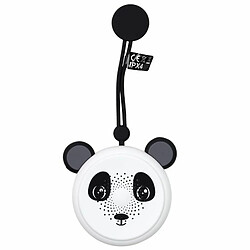 Paris Prix Enceinte Ventouse Waterproof Panda 22cm Blanc