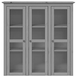 Avis vidaXL Buffet BODO gris 115,5x43x200,5 cm bois massif de pin