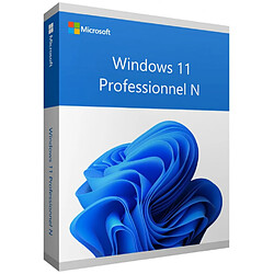 Microsoft Windows 11 Professionnel N (Pro N) - 64 bits - Clé licence à télécharger - Livraison rapide 7/7j