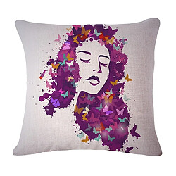 Purple Tree Coussin de coton en coton vintage Housse de coussin de décoration intérieure n ° 3