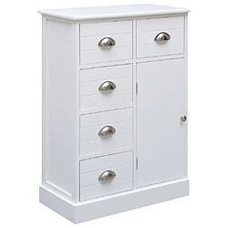 Avis Maison Chic Buffet commode,console avec 10 tiroirs pour rangement Blanc 113x30x79 cm Bois -MN89259