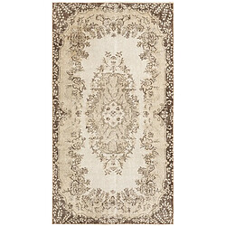 Vidal Tapis de laine 206x112 brun Ultra Vintage 