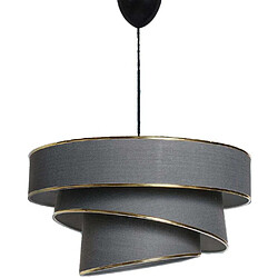 Hanah Home Suspension en métal et coton Couper anthracite, doré.