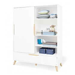 Pinolino Chambre de bébé Move 3 pièces lit de bébé évolutif commode à langer large armoire grande