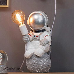 Universal Lampe de bureau astronaute moderne art deco resine lampe table chambre idee salon grenier deco espace homme bureau lampe led (applique murale strip) 