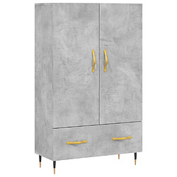 Maison Chic Buffet,Meuble de Rangement,commode pour salon,Cuisine gris béton 69,5x31x115 cm bois d'ingénierie -MN83790