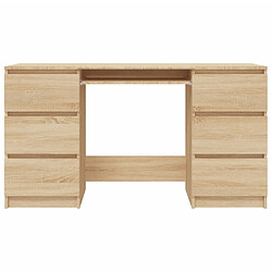 Acheter Maison Chic Bureau,Table de travail,bureau de travail pour chambre Chêne sonoma 140x50x77 cm Aggloméré -GKD82596