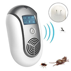 Wewoo Anti insectes Répulsifs Prise européenne antiparasitaire ultrasonique Ultrasonic Pest Repeller (Gris)