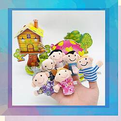 Universal 6 pièces / lot de jouets de marionnettes en peluche mignonnes